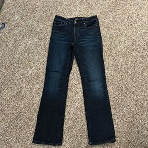 White House Black Market Boot Cut Dark Blue Jeans